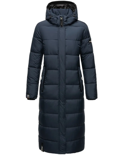 ladies long winter jacket quilted