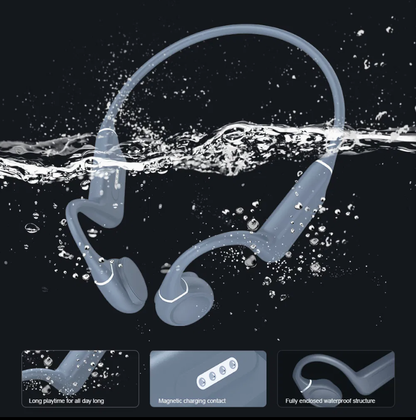 Es-910plus Open Ear Bluetooth Headset for Running and Workouts Bone Conduction Headphones Wireless Earphone