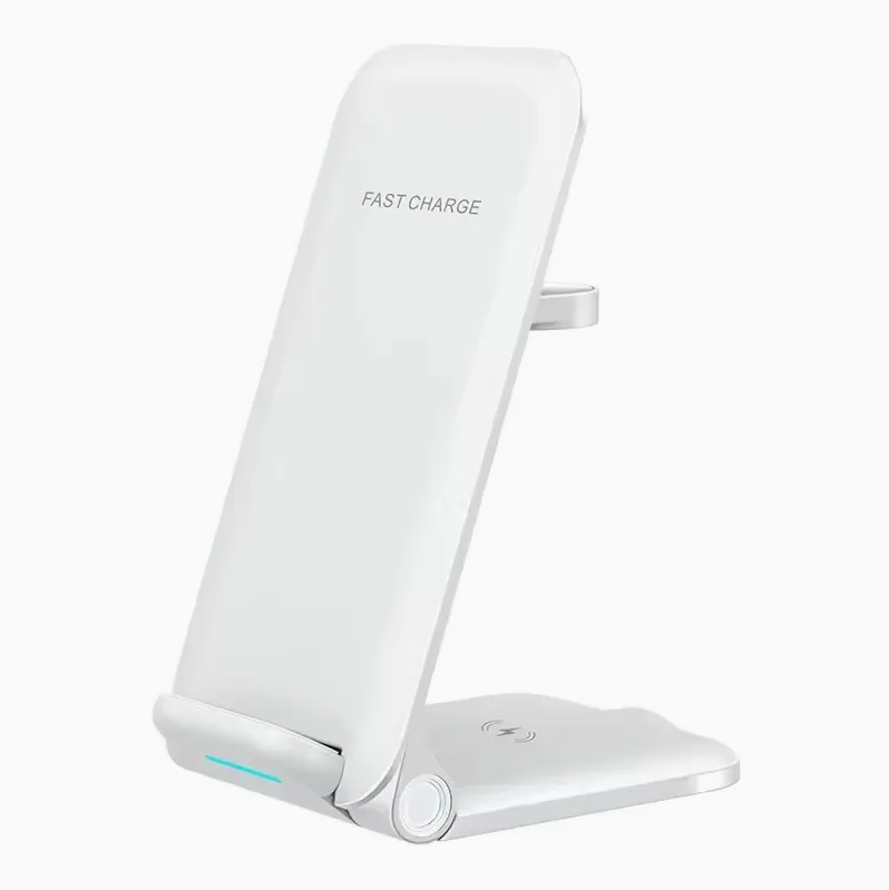 3-in-1 Foldable Wireless Charger Stand for Fast Charging Phone Dock Station