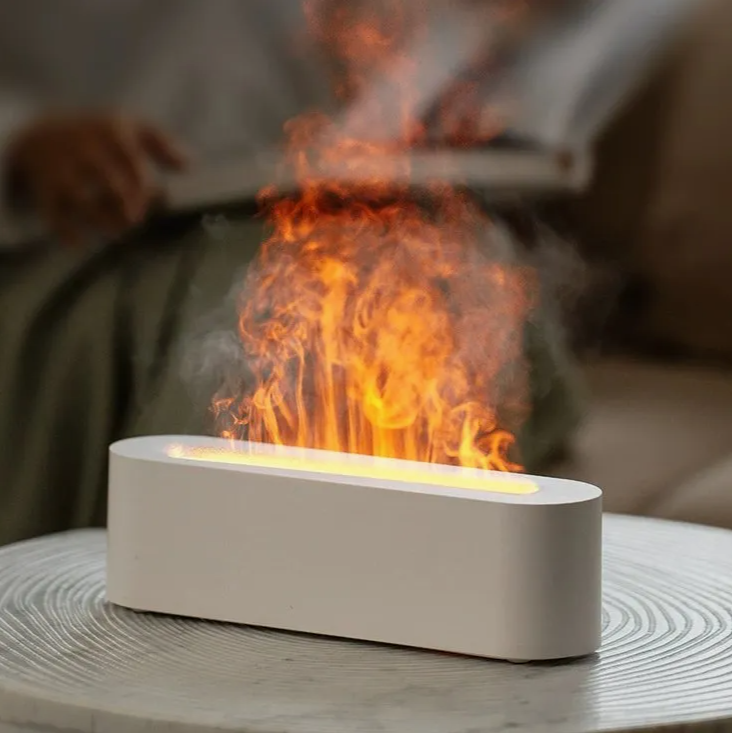Home Humidifier with Colorful LED Flame