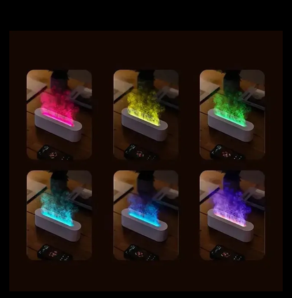 Home Humidifier with Colorful LED Flame