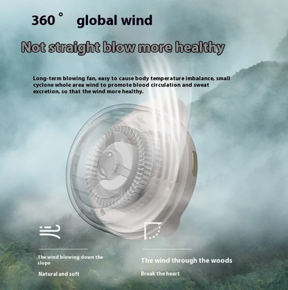 New Special USB Portable Bladeless Mini Clip Electric Fan No Vane Neck Hanging Portable Fan