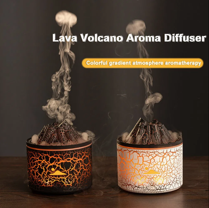 180ml Mini Flame Volcano Aroma Ultrasonic Cool Mist Jellyfish Diffuser