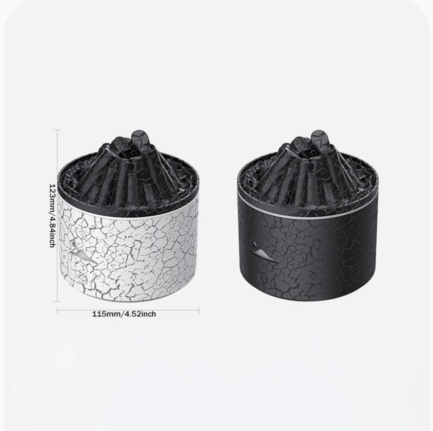 180ml Mini Flame Volcano Aroma Ultrasonic Cool Mist Jellyfish Diffuser