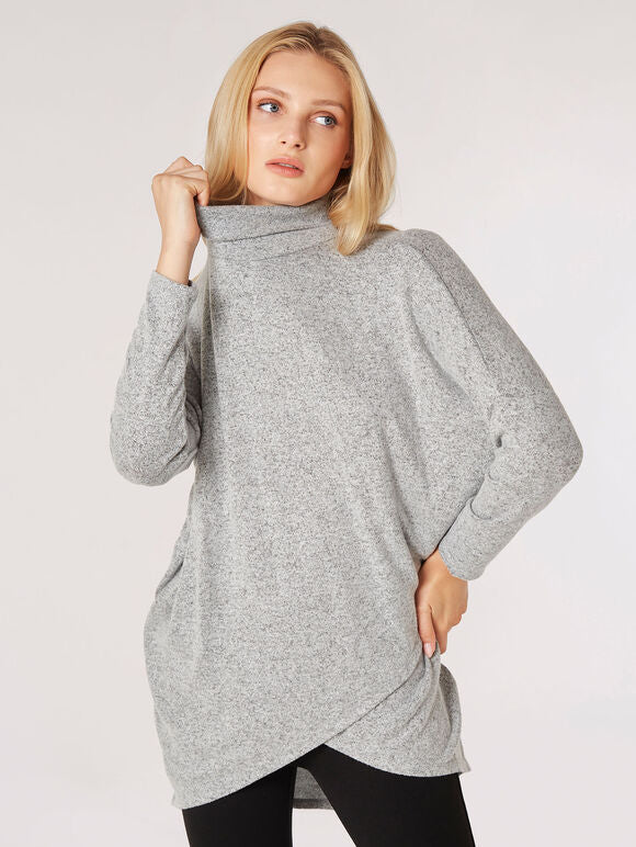 Soft Touch Wrap Tunic Top