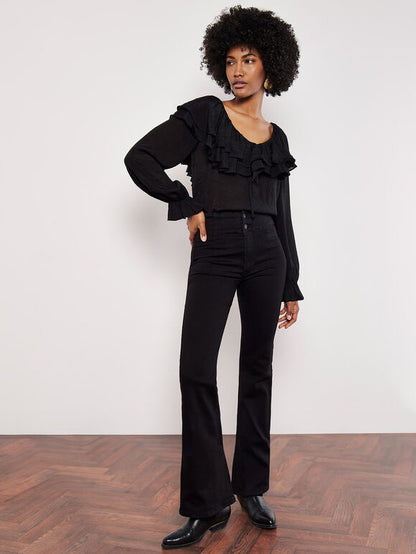 Ruffle Collar Blouse