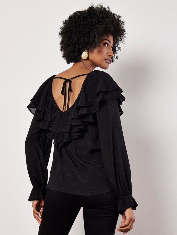 Ruffle Collar Blouse