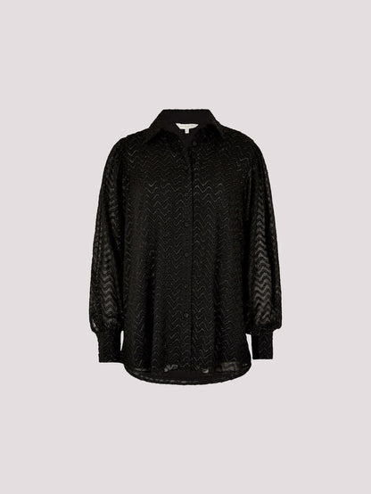 Jacquard Chevron Shimmer Shirt