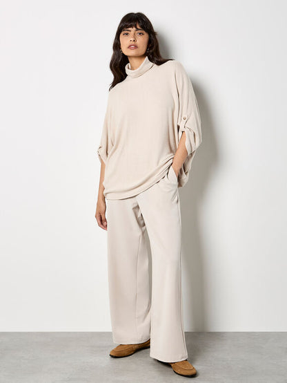 Soft Touch Roll Neck Top