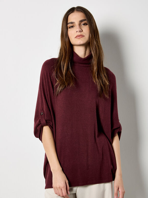 Soft Touch Roll Neck Top