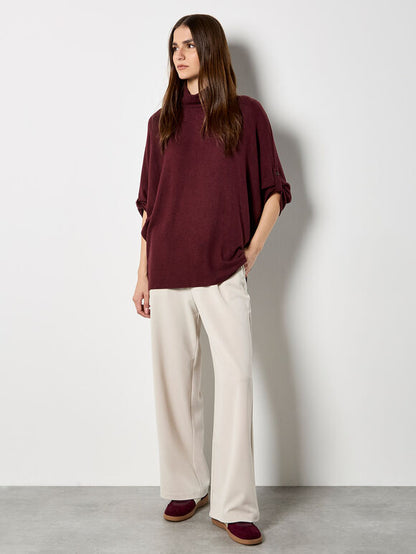 Soft Touch Roll Neck Top