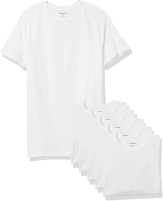 Men's Crew Neck T-Shirts. Pack of 6. Versatile Basics.