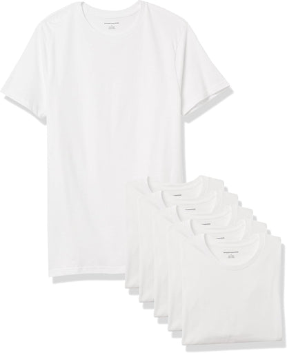Men's Crew Neck T-Shirts. Pack of 6. Versatile Basics.