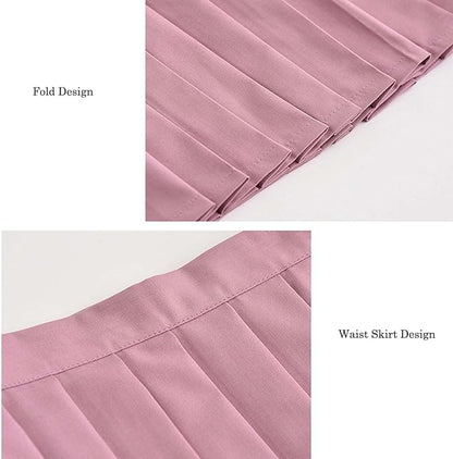 Summer Womens Japanese School Girl JK Skirt Costume,Cosplay Costumes,Mini Plaid Skirt with Bow Tie,Cute Halloween Uniform,Sexy Sailor Shirts Uniform