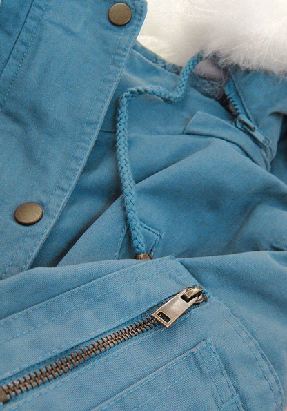 WOMEN'S WINTER PARKA BLUE