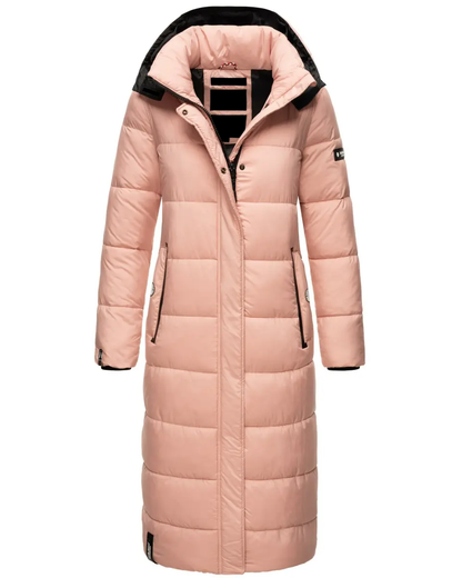 ladies long winter jacket quilted